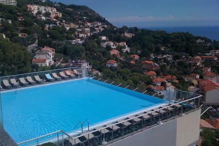 Appt 5 Personnes Vue Mer Piscine Costa Plana Cap D'Ail Monaco מראה חיצוני תמונה